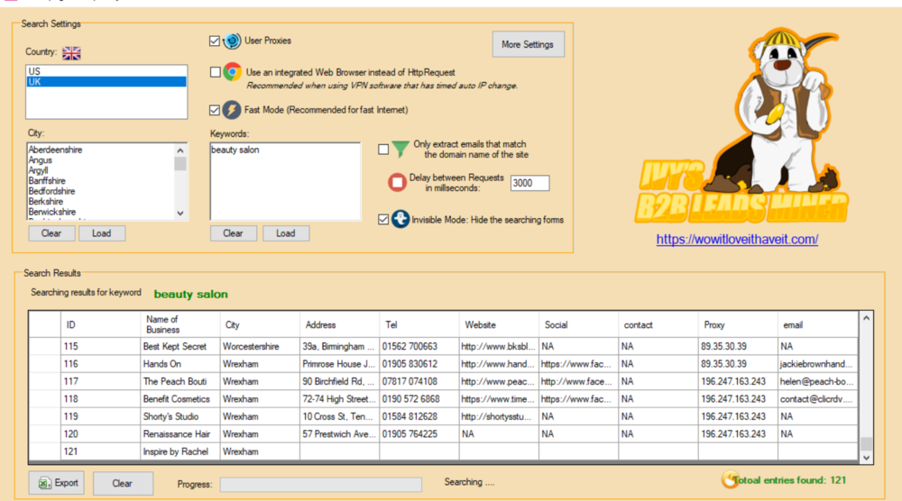 electronics wholesale email list and b2b database