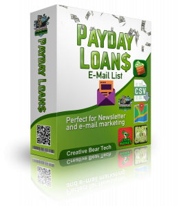 Payday Loans Email Lists and Mailing Lists for B2B Marketing