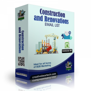 Construction and Renovations Email List and B2B Sales Leads