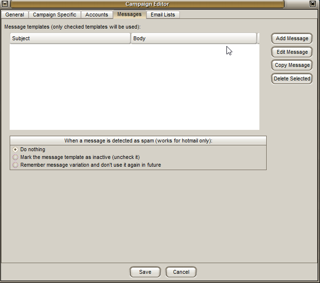4 - Mailer King Mass Email Sender - Campaigns - Campaign Editor - Messages