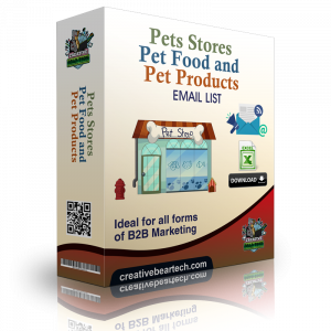 Pets Stores Pet Food and Pet Products Email List