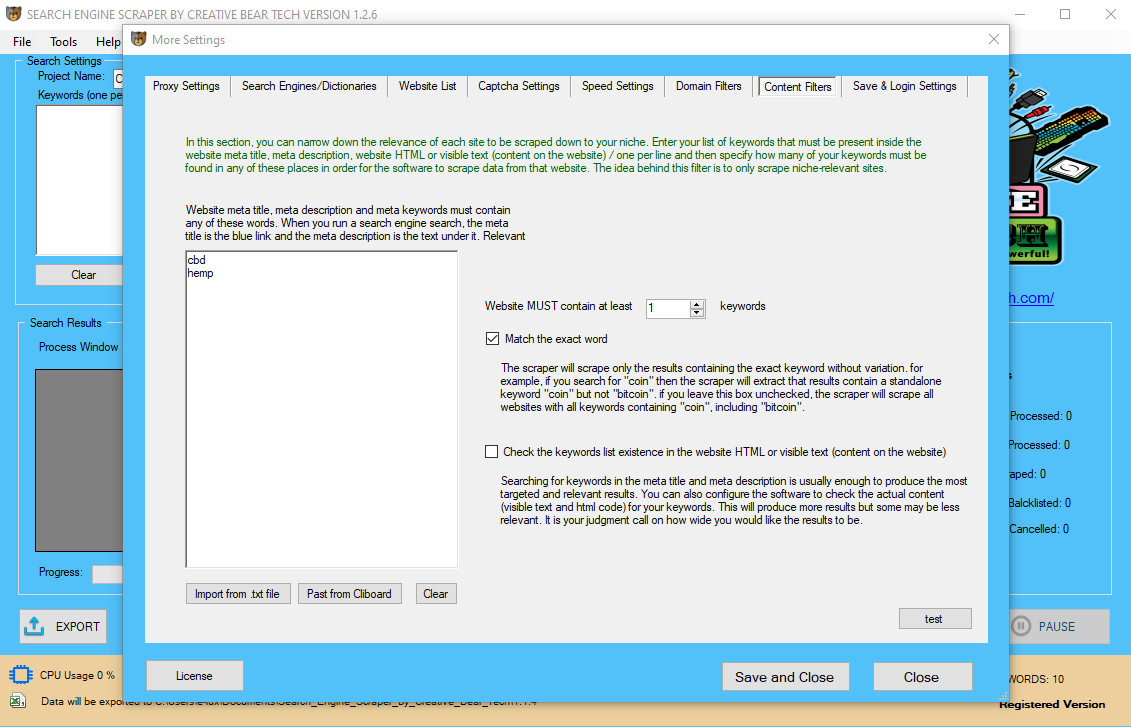 How to Configure your Content Filters